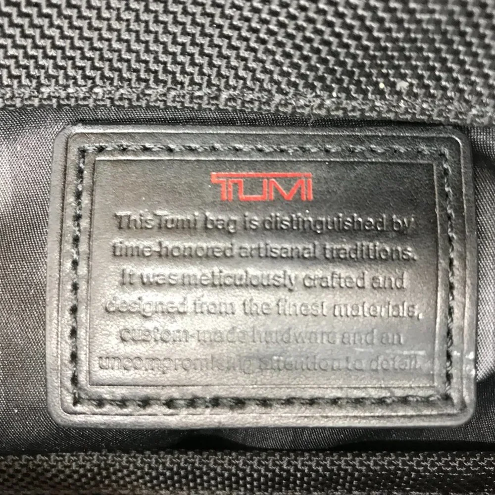 TUMI Alpha 2 Mens Messenger Briefcase Expandable Organizer Laptop Nylon